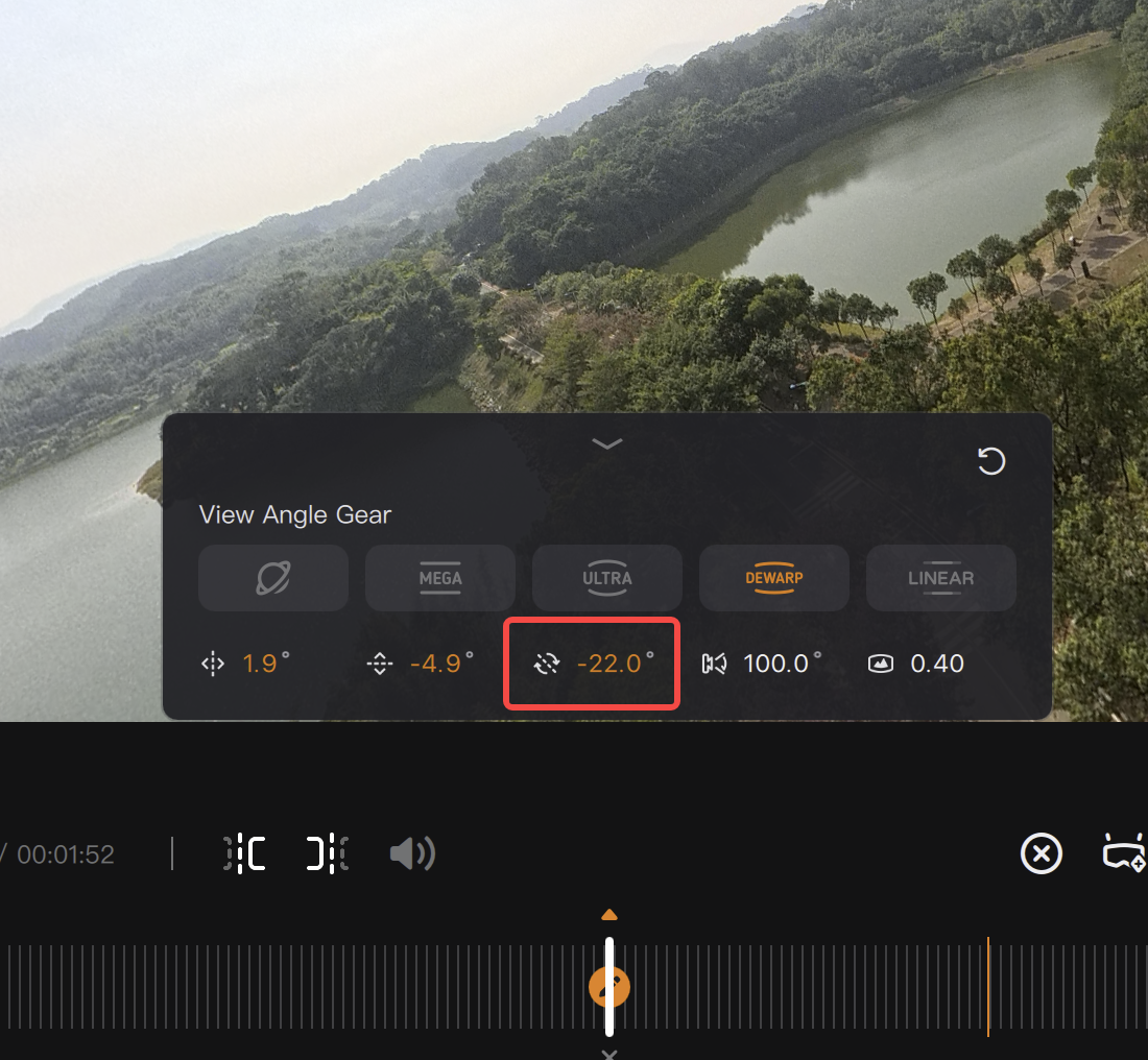 Roll angle editing tip