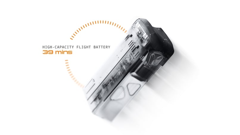 Up to 39 minutes of flight time